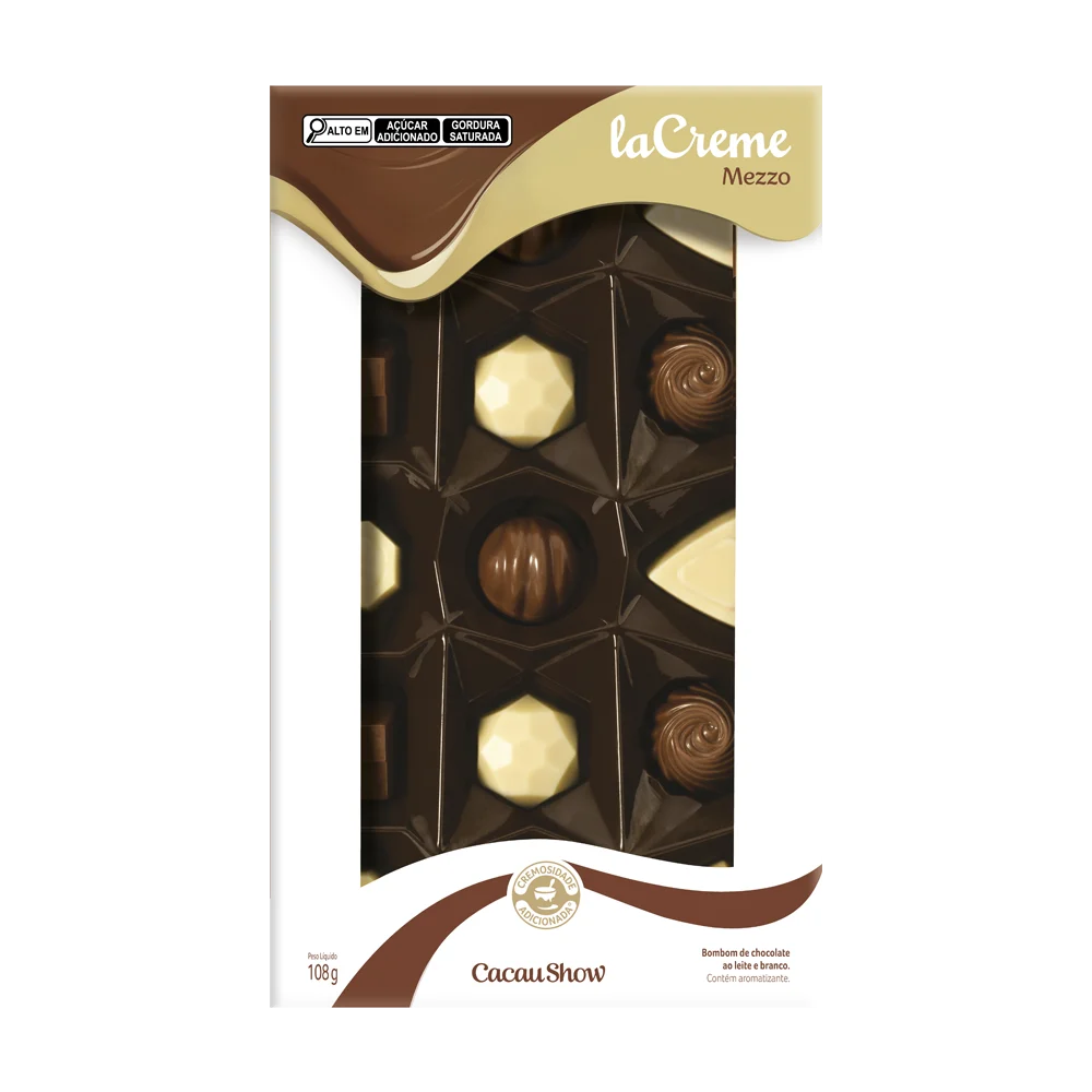 Caixa de Bombons Mini Show laCreme Sortido 108g