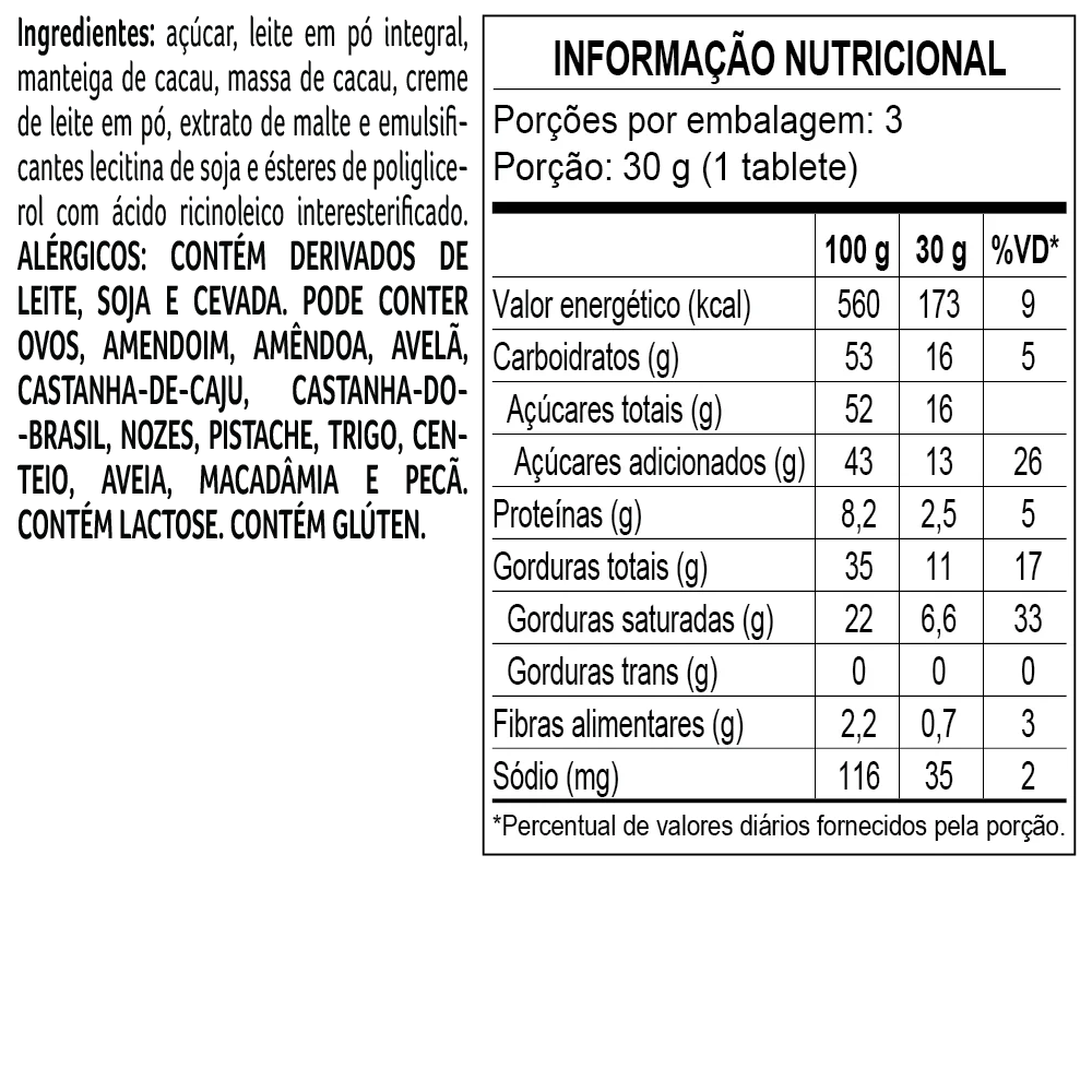 Caixa Angel Tabletes de Chocolate ao Leite 90g — imagem 2 de 2